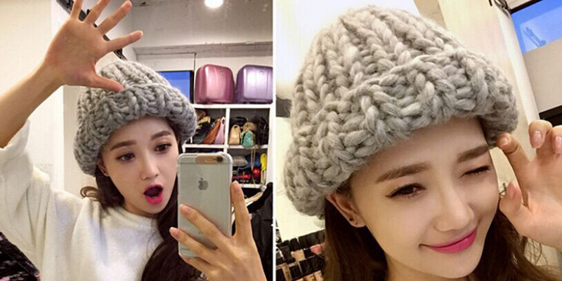 Free-shipping-2017-New-The-Korean-Version-Fashion-Knitting-Wool-Caps-Woman-shag-line-warm-winter-hat-32261959853