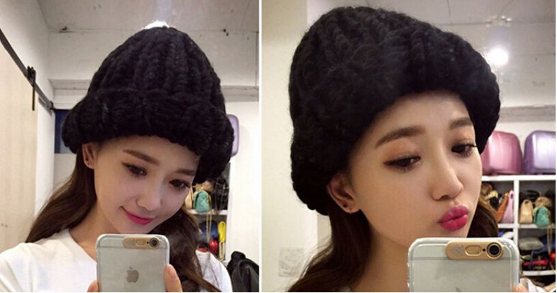 Free-shipping-2017-New-The-Korean-Version-Fashion-Knitting-Wool-Caps-Woman-shag-line-warm-winter-hat-32261959853