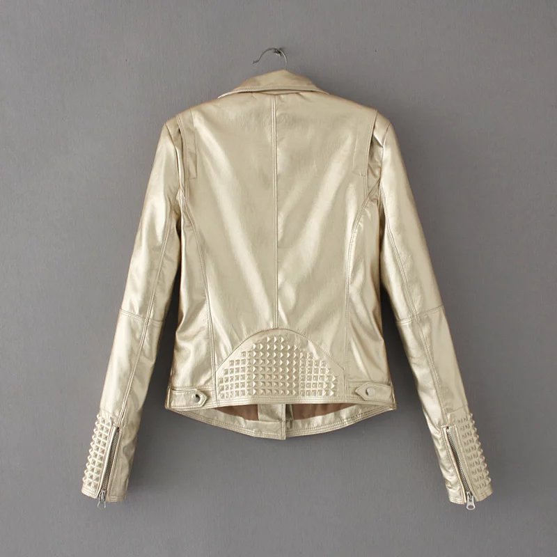 Free-shipping-casual-women-short-paragraph-wild-stitching-high-waist-lapel-zipper-pocket-solid-color-32712210208