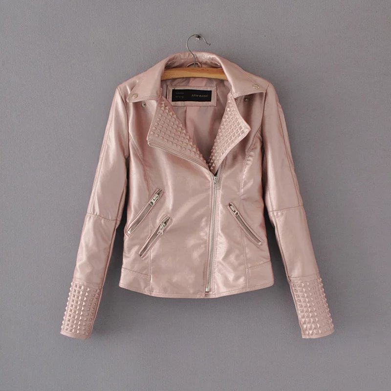 Free-shipping-casual-women-short-paragraph-wild-stitching-high-waist-lapel-zipper-pocket-solid-color-32712210208