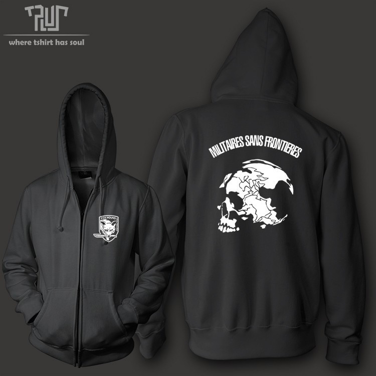 Free-shipping-metal-gear-fox-hound-special-force-men-women-unisex-zip-up-hoodie-hooded-Sweatershirt--32593037068