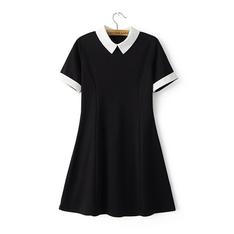 GCAROL-Women-New-Peter-Pan-Collar-Vintage-Dress-Stretch-Slim-Spliced-Dress-Vintage-Style-Fit-and-Fla-32578039868