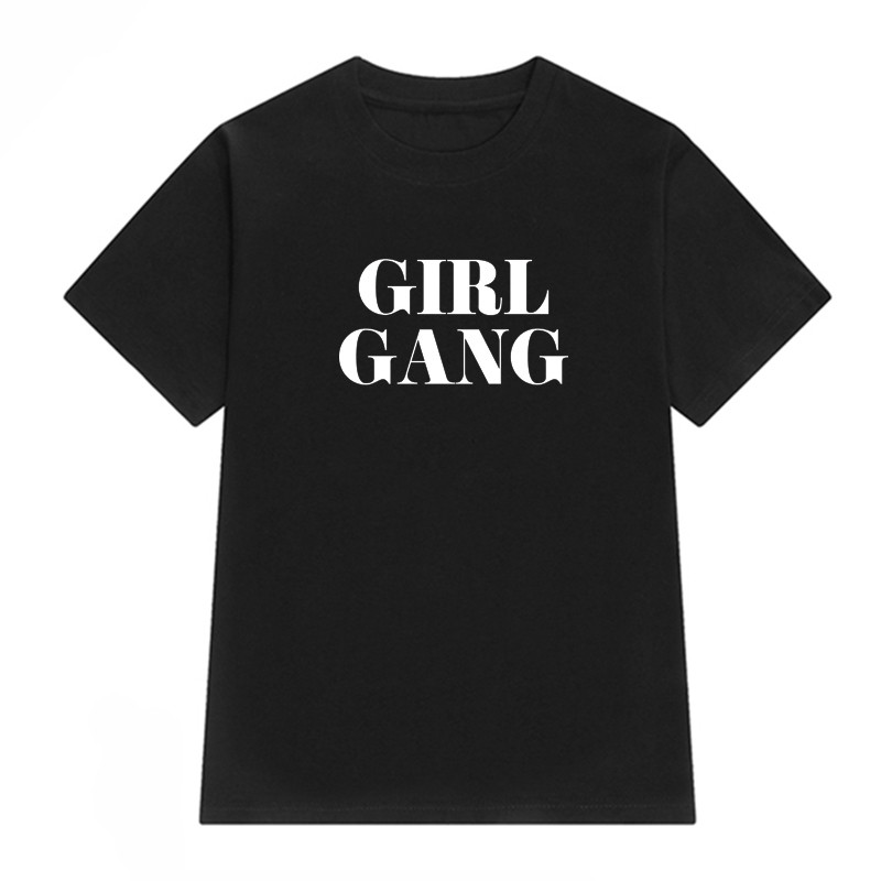 GIRL-GANG-print-Best-friend-t-shirt-femme-black-white-large-size-cotton-women-tshirt-tops-loose-casu-32727550232