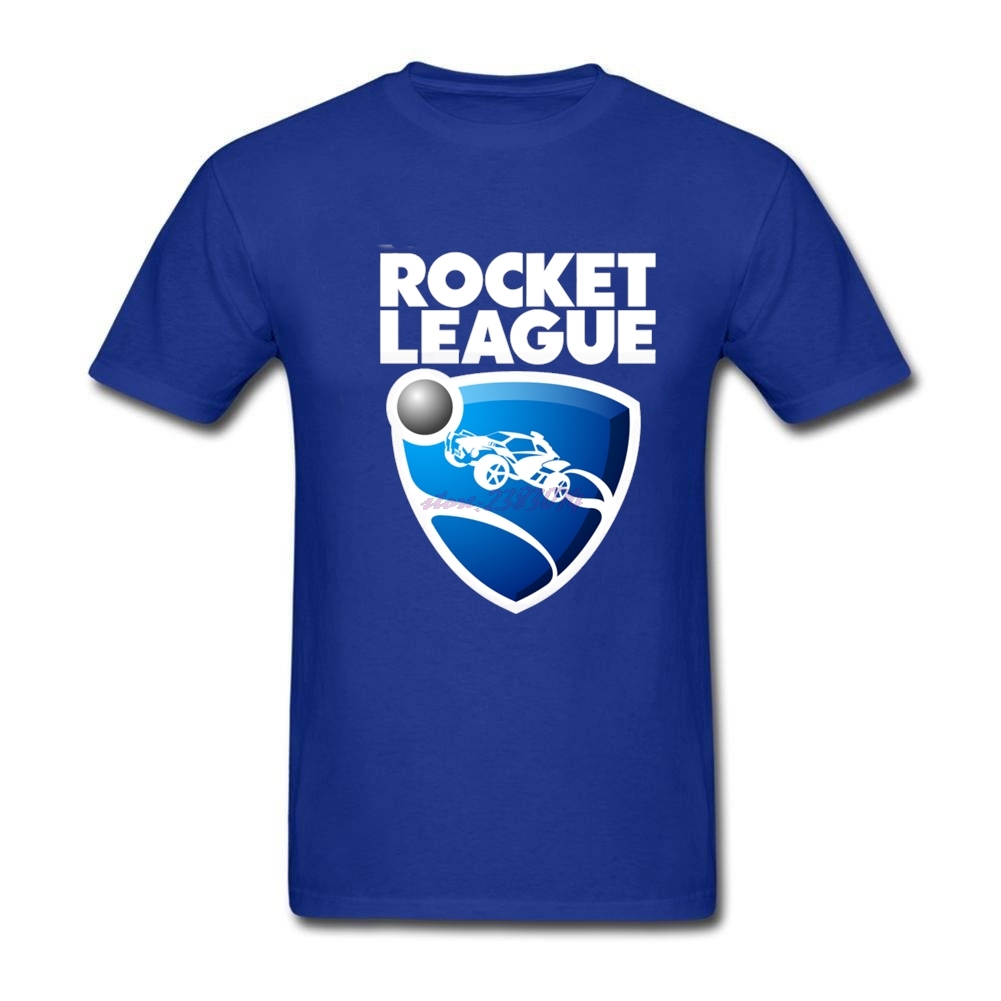 Geek-Men39s-Rocket-League-Organic-Cotton-T-Shirt-Round-Collar-T-Shirt-32723726374