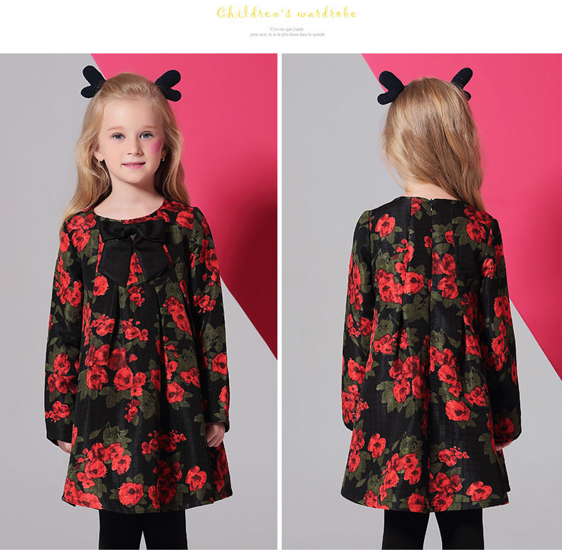 Girls-Dresses-KAMIWA-2018-Baby--Autumn-Floral-Printing-Bowknot-Toddler-Long-sleeve-Teenage-Children3-32736496048