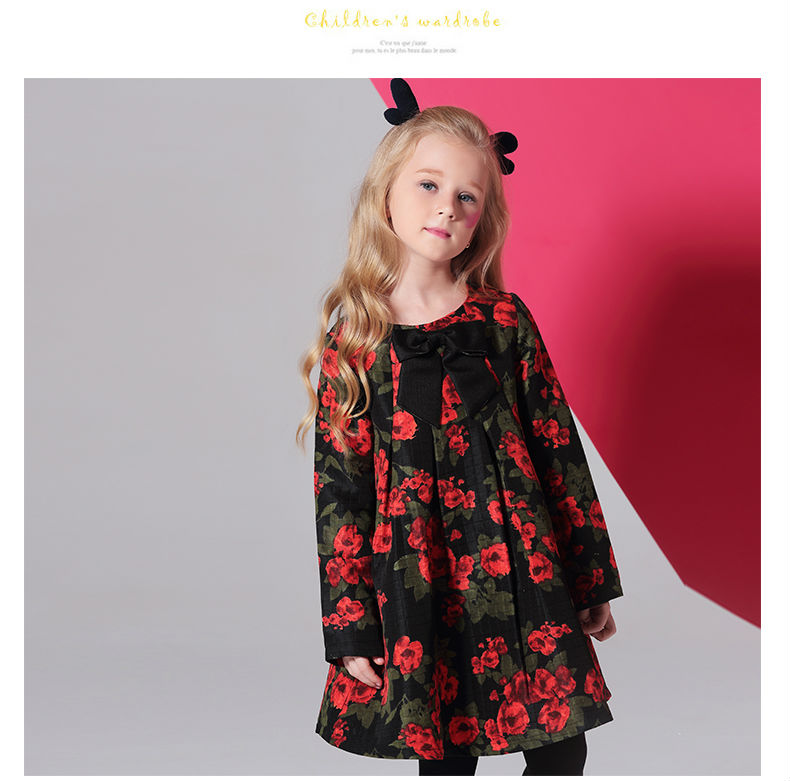 Girls-Dresses-KAMIWA-2018-Baby--Autumn-Floral-Printing-Bowknot-Toddler-Long-sleeve-Teenage-Children3-32736496048