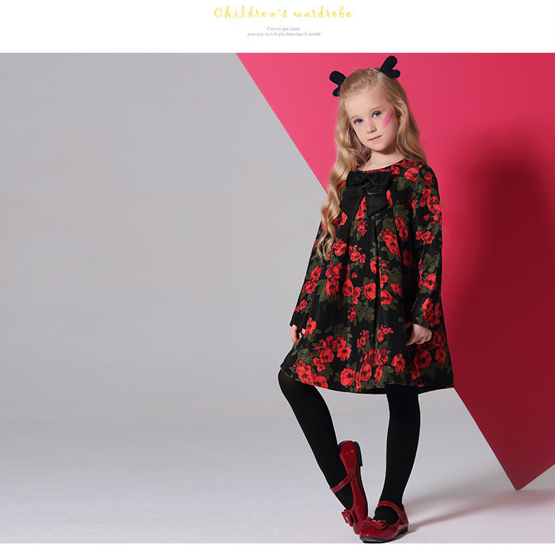 Girls-Dresses-KAMIWA-2018-Baby--Autumn-Floral-Printing-Bowknot-Toddler-Long-sleeve-Teenage-Children3-32736496048