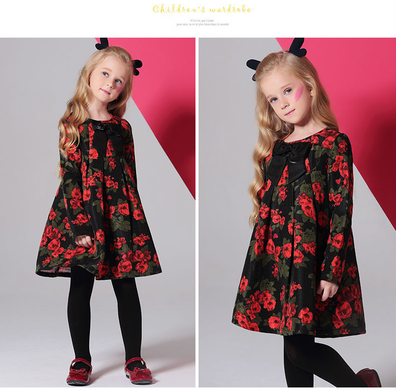 Girls-Dresses-KAMIWA-2018-Baby--Autumn-Floral-Printing-Bowknot-Toddler-Long-sleeve-Teenage-Children3-32736496048