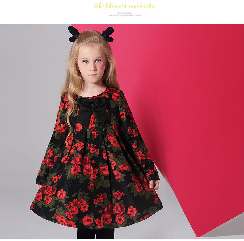 Girls-Dresses-KAMIWA-2018-Baby--Autumn-Floral-Printing-Bowknot-Toddler-Long-sleeve-Teenage-Children3-32736496048