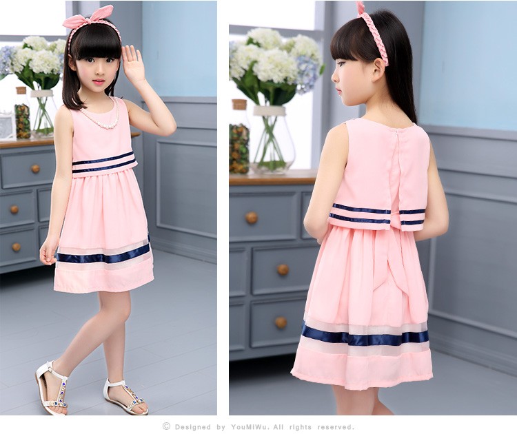 Girls-summer-dress-2016-new-children39s-clothing-summer-style-kids-pink-chiffon-dresses-big-girl-thi-32673731566