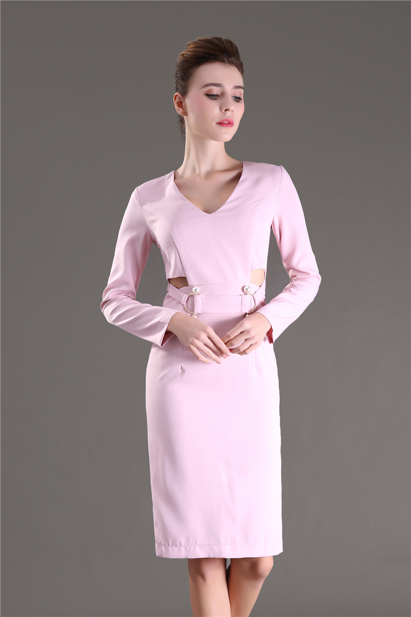 H-Han-Queen-vintage-Spring-Fashion-Sexy-Formal-Bodycon-Dress-Long-Sleeve-V-Neck-Pencil-Dresses-Offic-32749999407