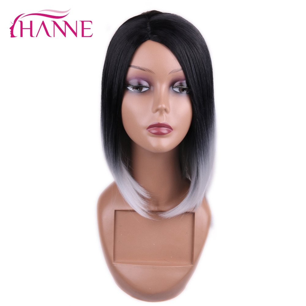 HANNE-Black-To-Light-Grey-Ombre-Color-Skin-Top-Short-Haircut-Straight-Heat-Resistant-Synthetic-Women-32617771343