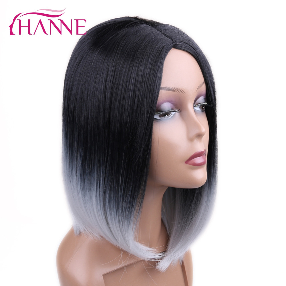 HANNE-Black-To-Light-Grey-Ombre-Color-Skin-Top-Short-Haircut-Straight-Heat-Resistant-Synthetic-Women-32617771343