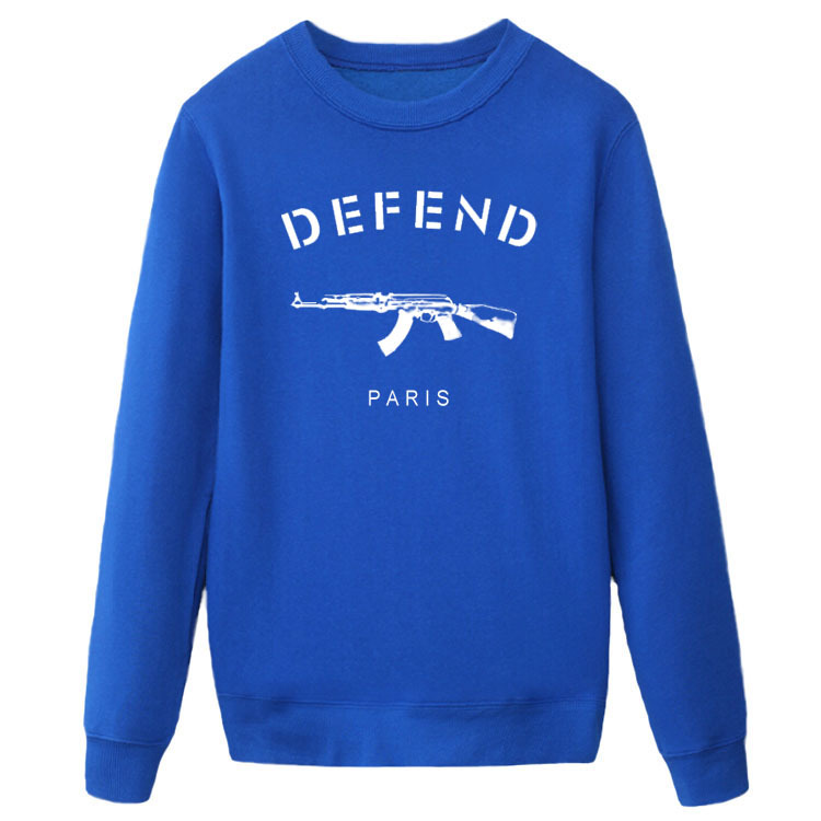 HOT-Sale-Letters-DEFEND-PARIS-AK47-Automatic-rifles-print--Men39s-Slim-Fit--Hip-pop-Popular-Jersey-S-32612297873