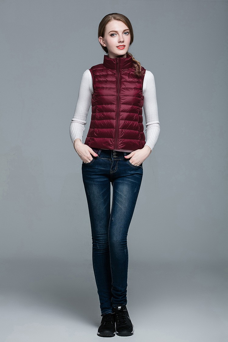 HOTWinter-Women-90-White-Duck-Down-Vest-Women39s-Ultra-Light-Duck-Down-Vest-Jacket-Autumn-Winter-Sle-32611197452