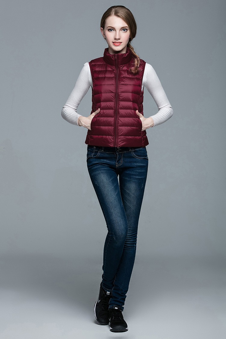 HOTWinter-Women-90-White-Duck-Down-Vest-Women39s-Ultra-Light-Duck-Down-Vest-Jacket-Autumn-Winter-Sle-32611197452