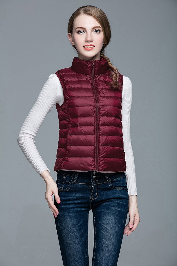 HOTWinter-Women-90-White-Duck-Down-Vest-Women39s-Ultra-Light-Duck-Down-Vest-Jacket-Autumn-Winter-Sle-32611197452