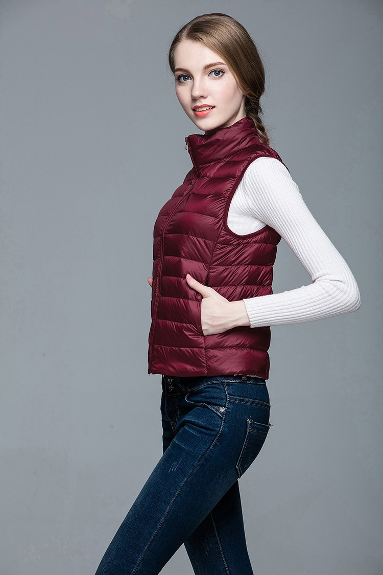 HOTWinter-Women-90-White-Duck-Down-Vest-Women39s-Ultra-Light-Duck-Down-Vest-Jacket-Autumn-Winter-Sle-32611197452