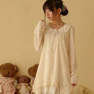 Harajuku-Mori-Girl-Lace-Dress-Women-Clothing-Casual-Sweet-Soft-Sunflower-Floral-Embroidery-Solid-Cut-32650309126