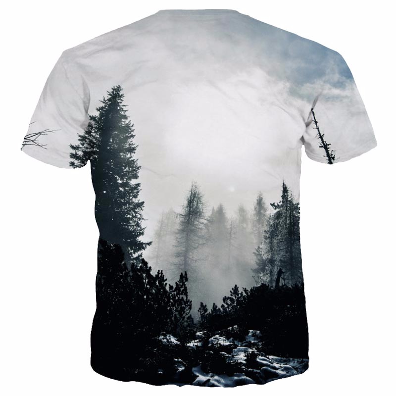 Headbook-New-Arrivals-MenWomen-3d-T-shirt-Print-Winter-Forest-Trees-Quick-Dry-Summer-Tops-Tees-Brand-32776272052