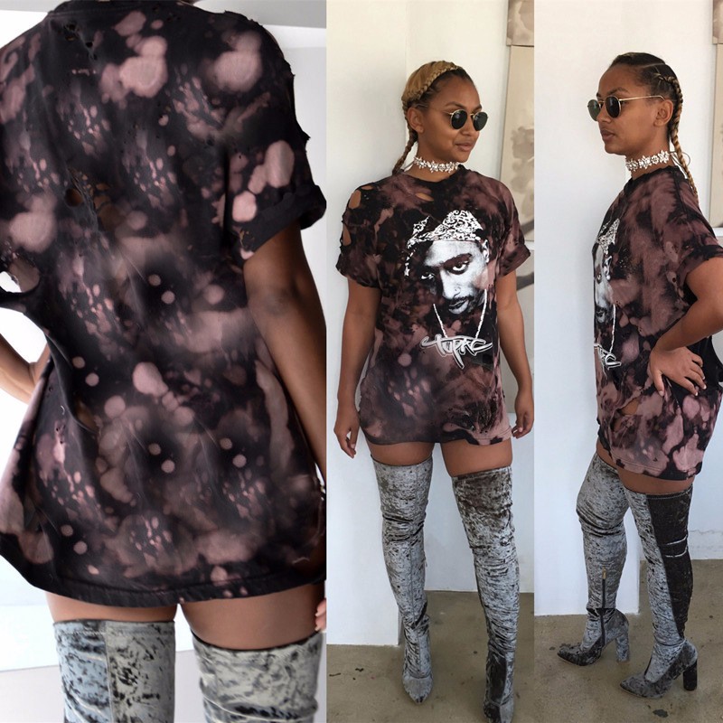 Heyouthoney-Fashion-Women-summer-high-quality-retro-tupac-print-hole-short-Sleeve-Sexy-Mini-tshirts--32758011927