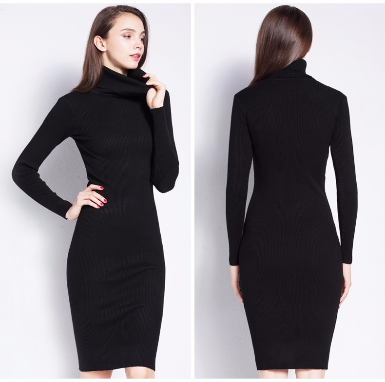 High-Neck-Sweater-Dress--Fall-Casual-Sexy-Bodycon-Pullovers-Women-Winter-Basic-Brief-Knitted-Long-Tu-32741160646