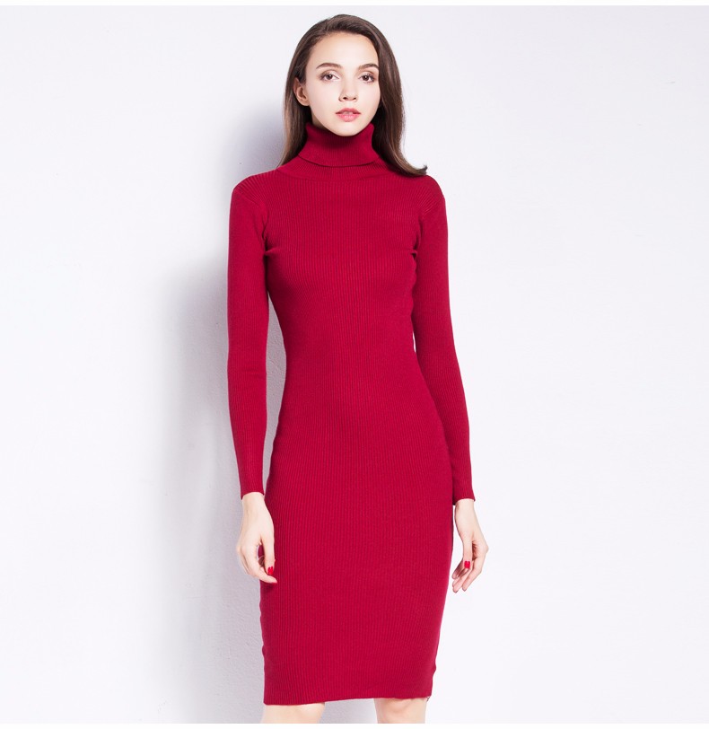 High-Neck-Sweater-Dress--Fall-Casual-Sexy-Bodycon-Pullovers-Women-Winter-Basic-Brief-Knitted-Long-Tu-32741160646