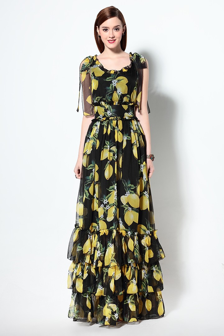 High-Quality-2016-Summer-Runway-Designer-Elegant-Vintage-Long-Dress-Women39s-Sleeveless-Tiered-Print-32603920641