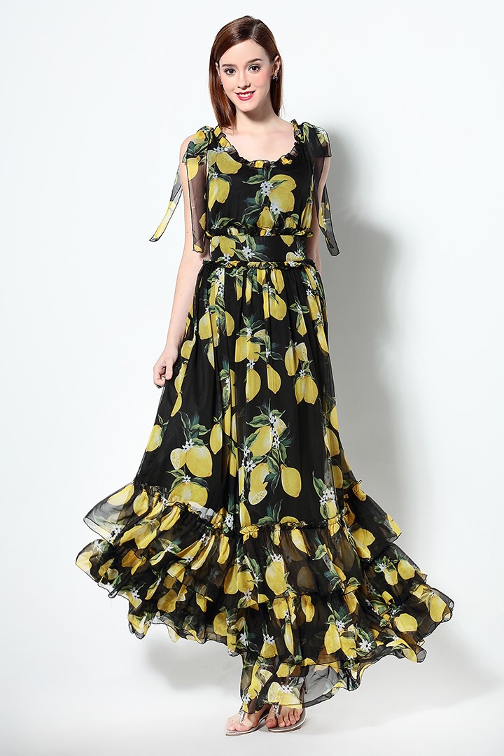 High-Quality-2016-Summer-Runway-Designer-Elegant-Vintage-Long-Dress-Women39s-Sleeveless-Tiered-Print-32603920641