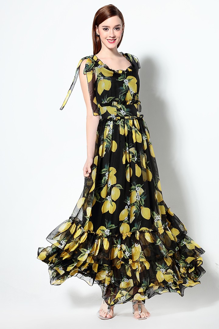 High-Quality-2016-Summer-Runway-Designer-Elegant-Vintage-Long-Dress-Women39s-Sleeveless-Tiered-Print-32603920641