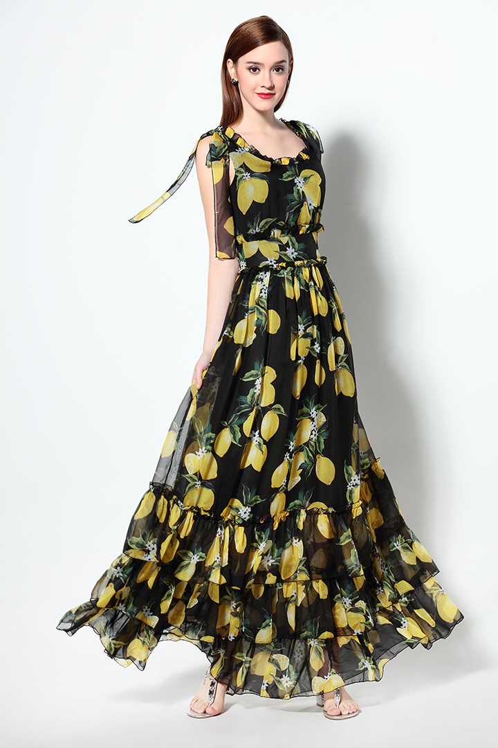 High-Quality-2016-Summer-Runway-Designer-Elegant-Vintage-Long-Dress-Women39s-Sleeveless-Tiered-Print-32603920641