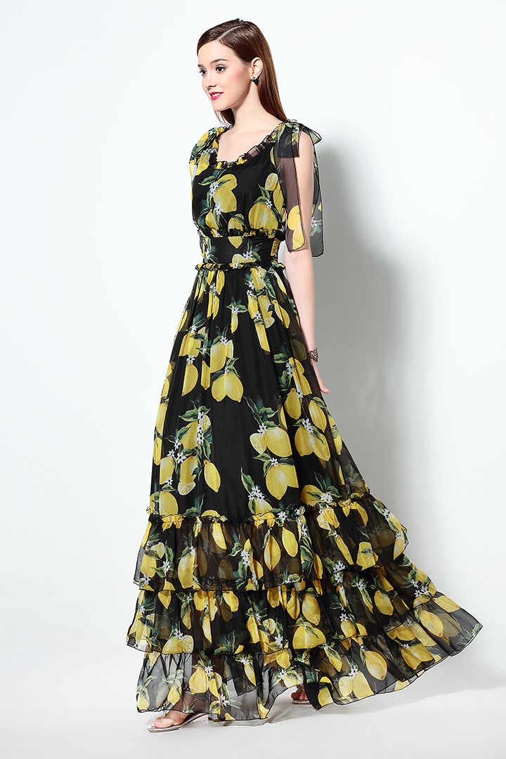 High-Quality-2016-Summer-Runway-Designer-Elegant-Vintage-Long-Dress-Women39s-Sleeveless-Tiered-Print-32603920641