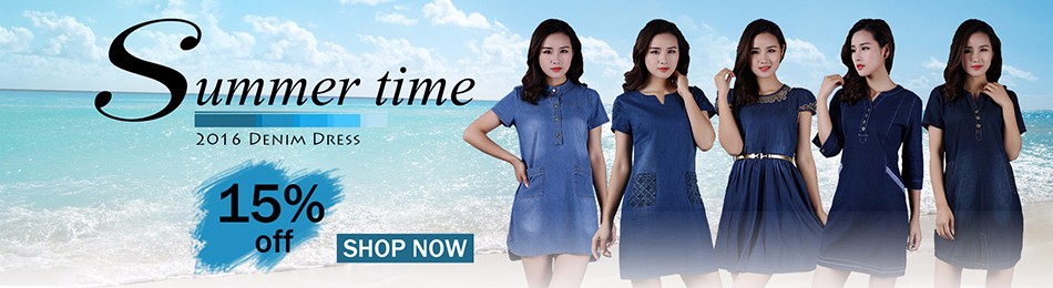 High-Quality-2016-Summer-Women39s-Denim-Dress-Half-Sleeve-V-Neck-Casual-Loose-Women-Mini-Dresses-Sun-32658479411