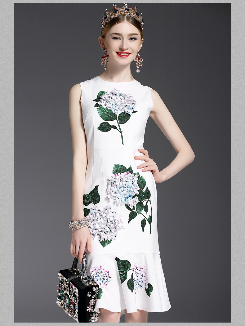 High-Quality-2017-Designer-Runway-Summer-Dress-Women39s-elegant-Mermaid-Sleeveless-Whiter-Floral-Pri-32794796694