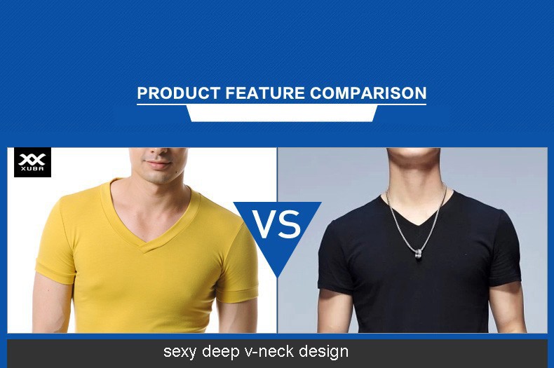 High-Quality-Cotton-T-Shirt-Men-Brand-XUBA-T-Shirts-Men-Sexy-V-Neck-Mens-T-Shirts-Simple-Plain-Color-1195439182