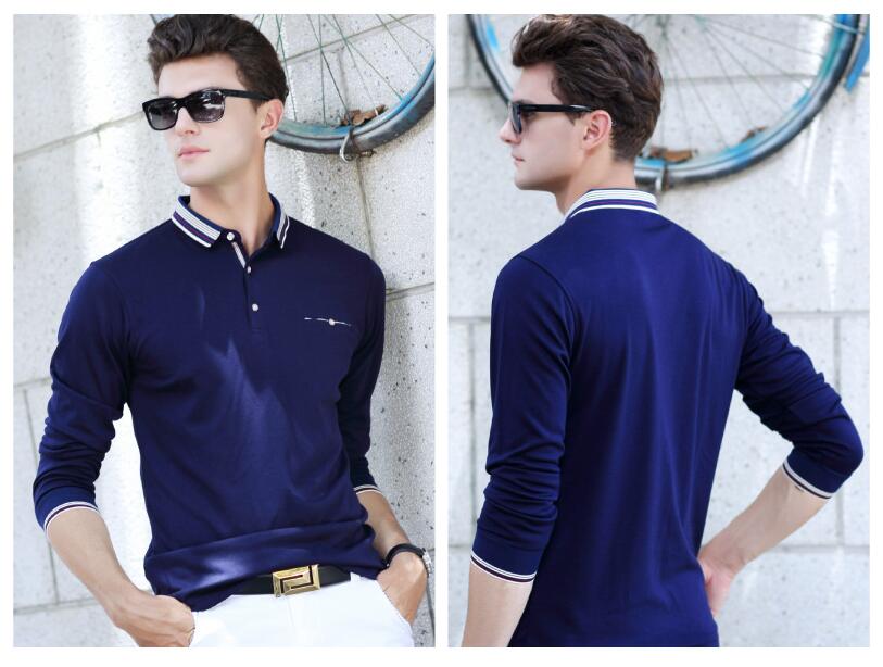 High-quality--spring--autumn-Men39s-polo-shirt-busines-casual-solid-polo-shirt-brand--men39s-Long-sl-32404866888