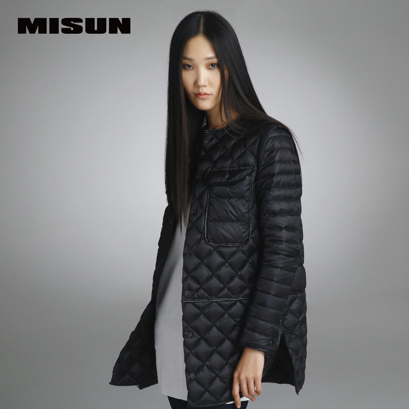 High-quality-misun-2017-autumn-and-winter-medium-long-PU-patchwork-thin-down-coat-female-shirt-fashi-32725792908