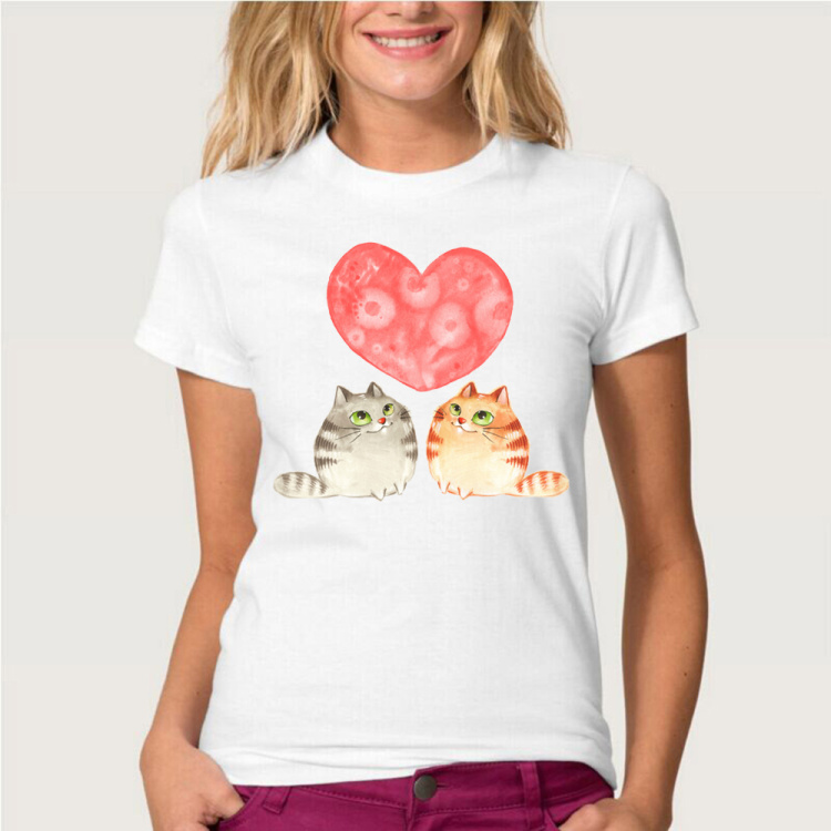 Hopuptee-brandI39m-happy-unicorn-cat-print-T-Shirt-women39s-short-sleeve-cute-tops-tees-32746564679