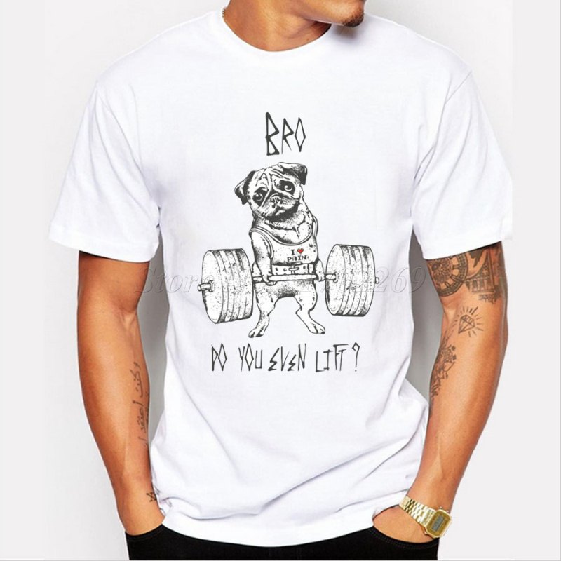 Hot-Sale-Fashion-Pug-Squat-Exercise-Hard-Design-Mne39s-Creative-Printed-T-shirt-Short-Sleeve-Male-Fu-32482817836