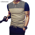 Hot-Sale-Men39s-V-Neck-T-Shirt-2017-Summer-Fashion-Solid-Short-Sleeve-T-Shirt-Men-LAISO-Print-Collar-32689916557