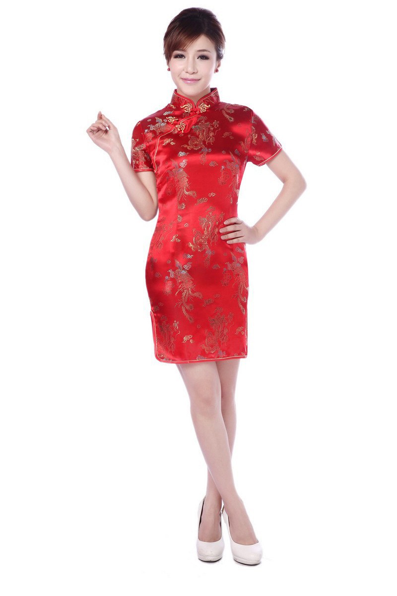 Hot-Sale-Traditional-Chinese-Dress-Women39s-Clothing-Cheongsam-Mini-Qipao-Size-Dragon-phoenix-S-M-L--1896197813