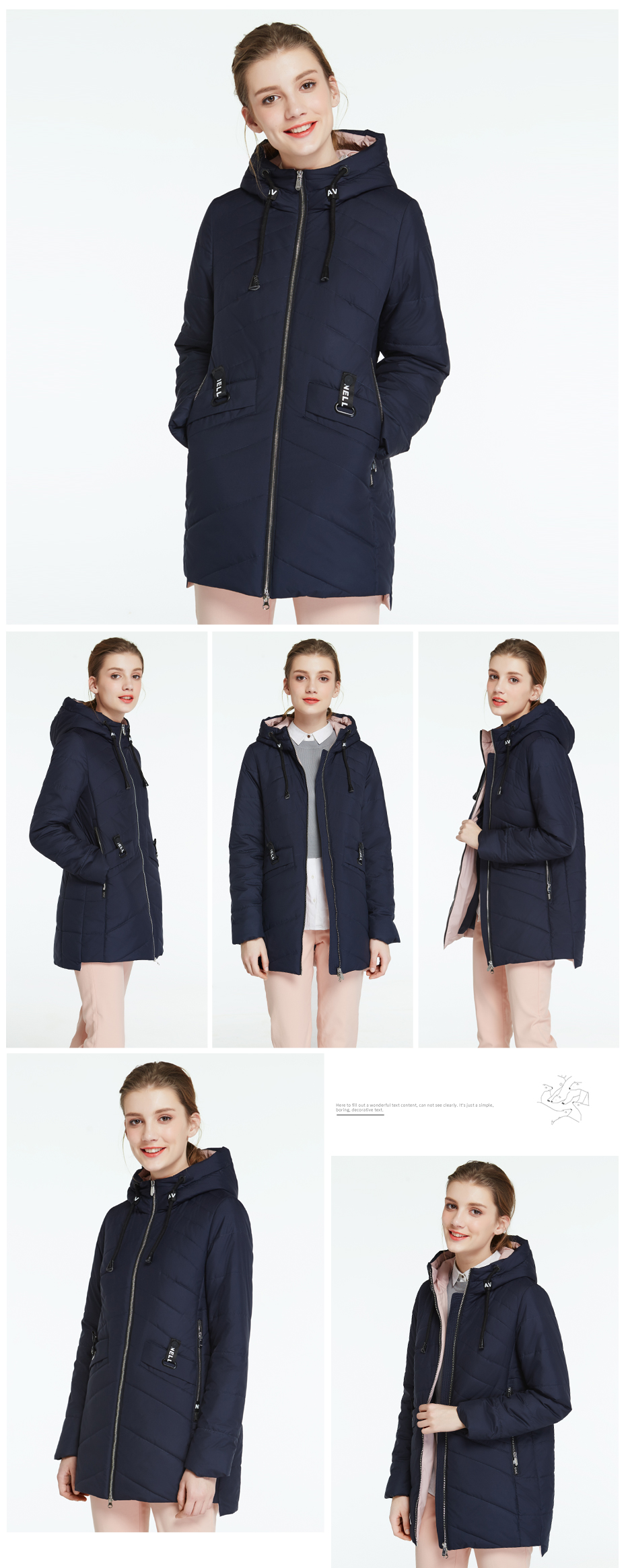 ICEbear-2017-Woven-Many-Colors-Women-Coat-Parkas-Spring-Autumn-Regular-Warm-Ladies-Jacket-With-Long--32788304318