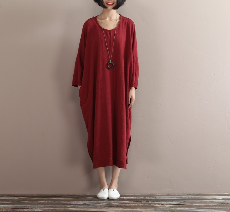 In-The-Autumn-Of-2016-New-Women39s-Dress-Art-Gown-Size-Linen-Texture-Robe-Bureau-Droite-Vestido-Femi-32759805301