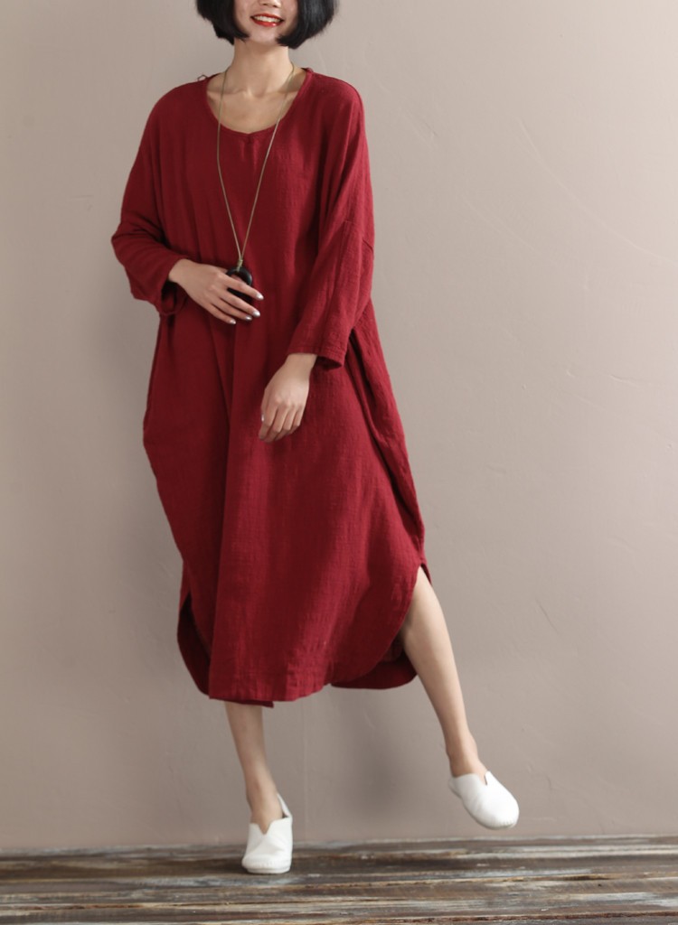 In-The-Autumn-Of-2016-New-Women39s-Dress-Art-Gown-Size-Linen-Texture-Robe-Bureau-Droite-Vestido-Femi-32759805301