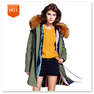 JAZZEVAR-Women39s-Army-Green-Luxury-Large-Fox-Fur-Collar-Cuff-Hooded-Coat-Parkas-Outwear-Camouflage--32746756451