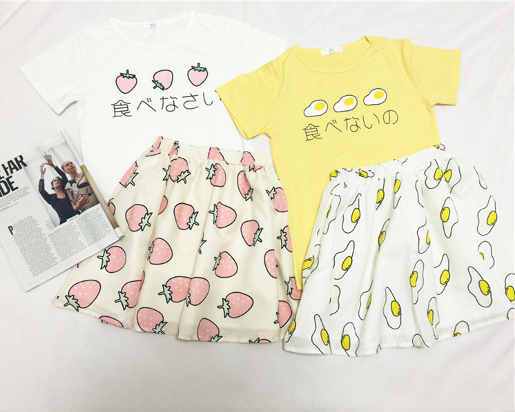 Japanese-Delicious-Egg-Strawberry-Printed-Kawaii-T-shirt-Peplum-Tops-Short-sleeve-Cotton-T-shirt-Wom-32500132166