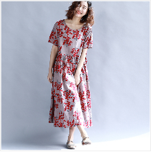 Johnature-Women-Dress-Vintage-2018-Spring-New-Plus-Size-Women-Clothes-Loose-Korean-Fashion-Cotton-Ro-32756938480