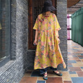 Johnature-Women-Floral-Maxi-Dress-Vintage-Long-Sleeve-Double-Cotton-Warm-Loose-2018-Fall-Winter-New--32751659016