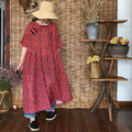 Johnature-Women-Floral-Maxi-Dress-Vintage-Long-Sleeve-Double-Cotton-Warm-Loose-2018-Fall-Winter-New--32751659016