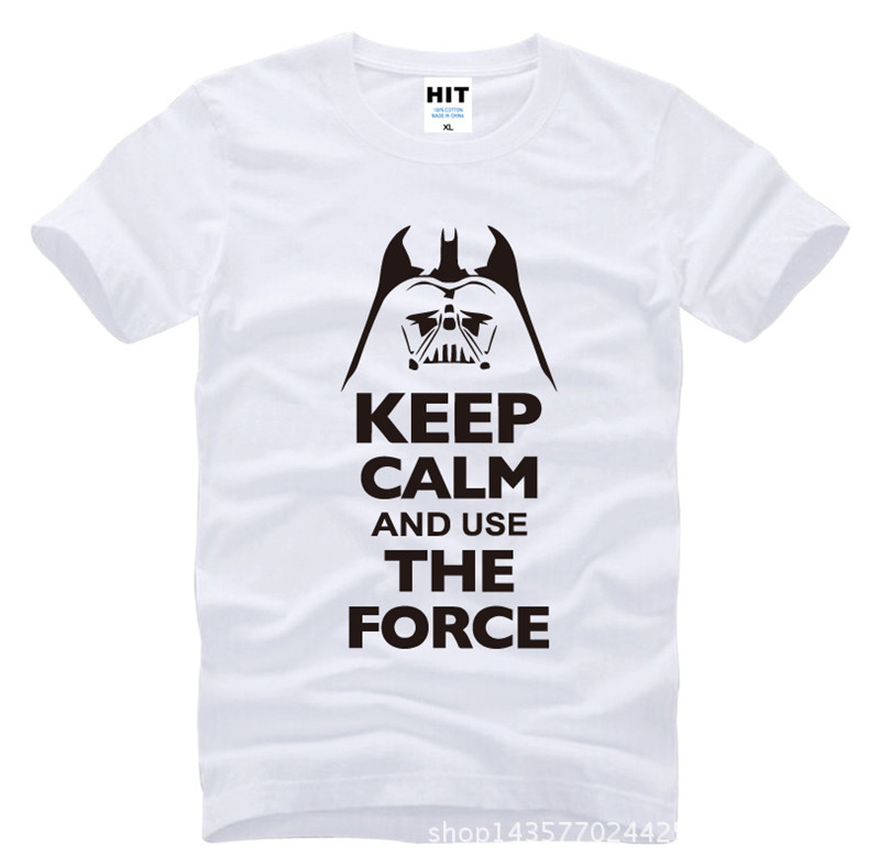 Keep-Calm-and-Use-The-Force-Print-STAR-WARS-Movie-T-Shirt-Tshirt-Mens-Men-Fashion-2016-Cotton-T-shir-32514255327